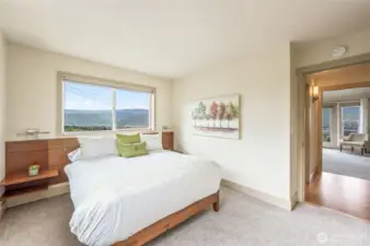 one of two upstairs guest rooms