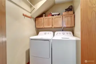 Main level laundry room.