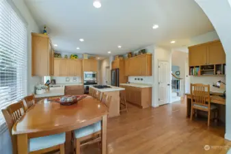 The kitchen dining space is perfect for casual everyday use.