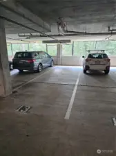 2 car tandem parking space in common garage under the building