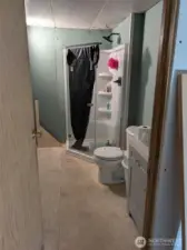 front unfinished bathroom