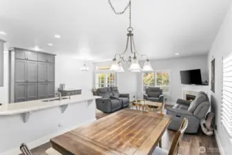 Dining Area/ Living Room/ Kitchen Area; Open Concept