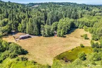 A little bit of everything with this property - pastoral land, shop, studio, out buildings, pond and multi-generational housing.