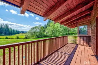 Views from the back deck on the upper level