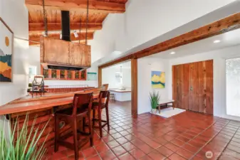 Large bar eating space