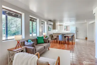 Lower level - easy for multigenerational living. This unit has a mini split as well.