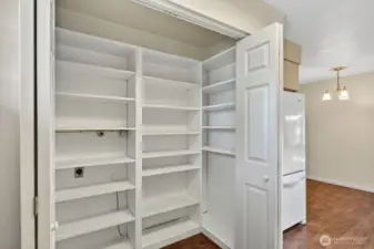 Large pantry off kitchen