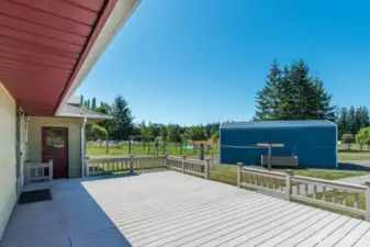 Storage room off deck