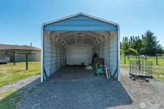 Nice height to store boat or RV