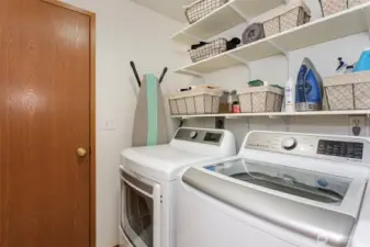 Laundry Room leads out to Garage
