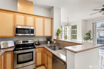 Upgraded granite countertops