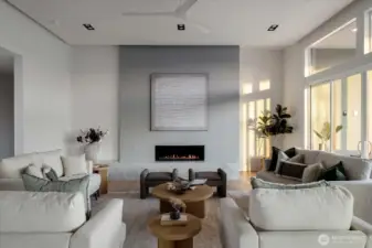 Indoor fireplace