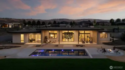 Pool at night