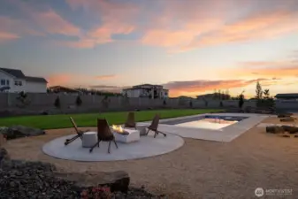 Firepit at night