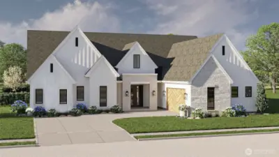 This rendering is of the floorplan & style, builder reserves the right to make modifications.