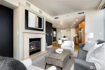 Wired for tv above fireplace