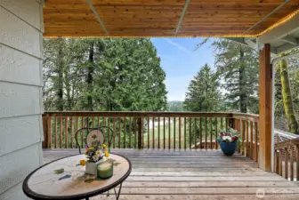 Step out onto your covered deck and enjoy your favorite beverage