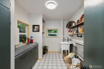 Even the laundry room is Instagram worthy.