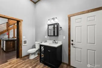 Bathroom with clean finishes and functional layout for guests or daily use.