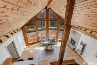 View from loft upstairs