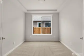office with glass french doors