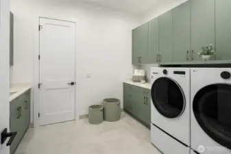 second level laundry room easy access form primary.