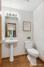 Powder bath downstairs.