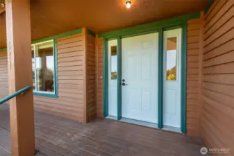 Front Exterior Door With Wide Porch