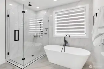 Luxurious spa like ensuite bath