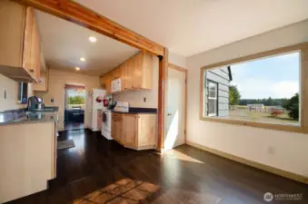 Breakfast nook off the kitchen