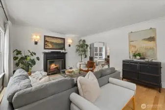 Bright living spaces with new hardwood floors