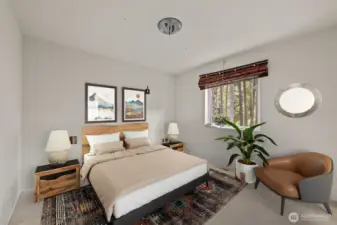 Bedroom 2 virtually staged