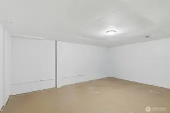 Clean and Spacious rec room in the basement, it's a blank slate for your imagination.