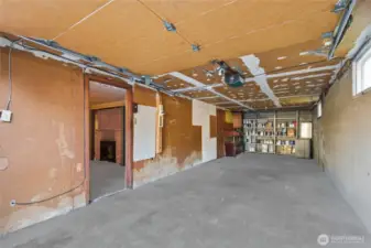 Oversized Attached Garage.