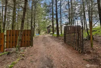 Gated driveway for privacy