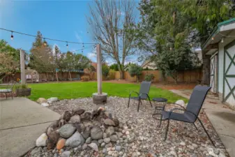 Firepit and yard