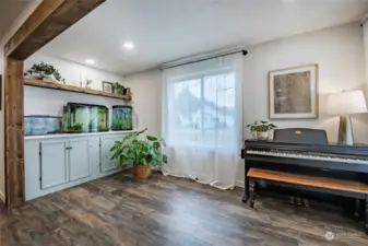 Living Room - Built-in cabinets