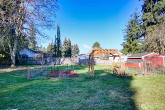 Looking back towards the house