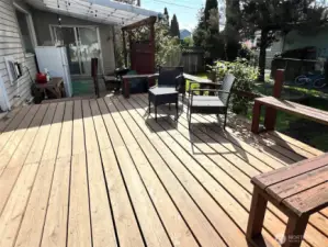 Backyard deck