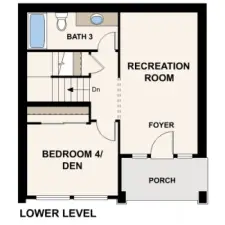 GRIFFIN Plan - Lower Floor - Marketing Rendering