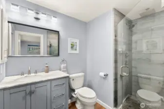 Primary ¾ fully updated bathroom