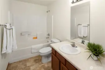 Upstairs hall bathroom