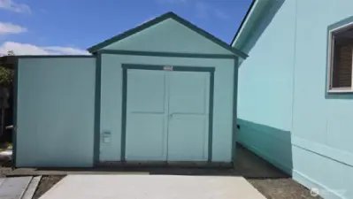 Large lawn shed