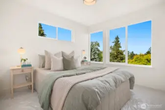 Another bedroom on the upper level.