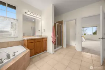 Separate room for the toilet area.