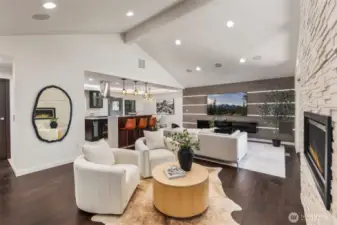 Open sightlines, soft textures, and layered lighting keep everyone connected, whether you're cooking, lounging, or passing through.