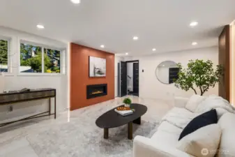 Minimalist and modern, with built-in warmth and character.