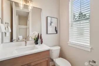 Main floor powder bath