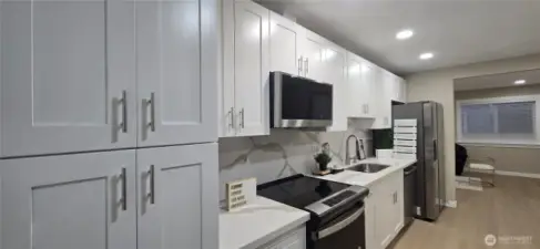 Main Home: Kitchen with Plenty of Cabinets, Including a Convenient Pantry Cabinet