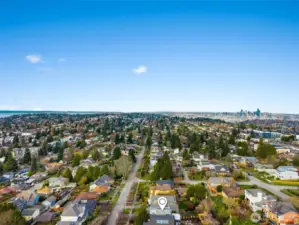 North facing drone views.